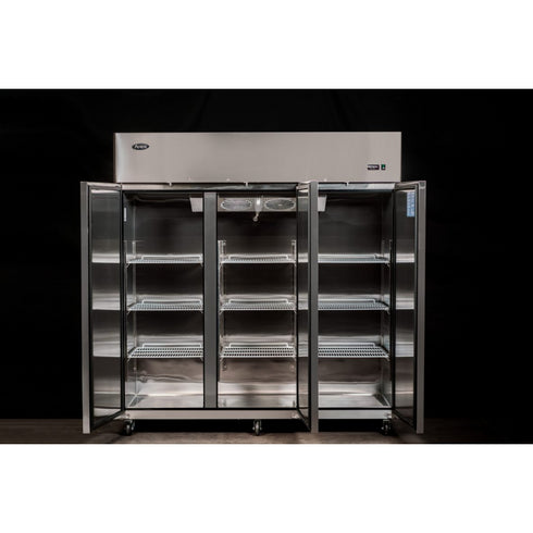 Atosa Top Mount 3 Solid Door Upright Fridge - MBF8006